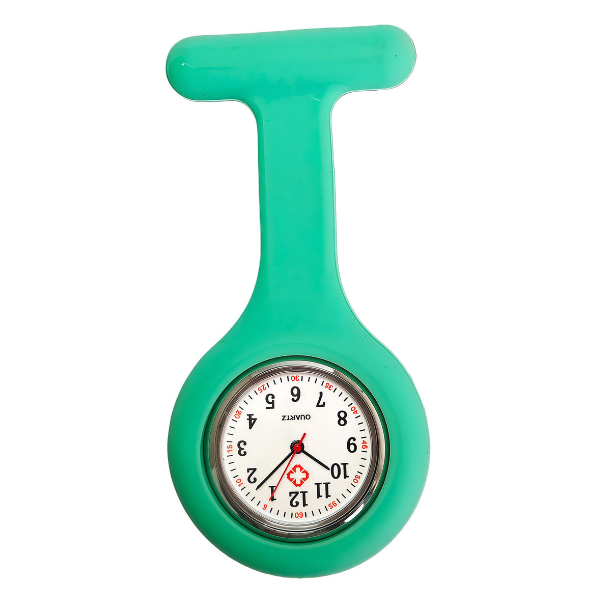 Colorful Silicone Nurse Solid Color Student Exam Pocket Watch Simple Chest Watch Round