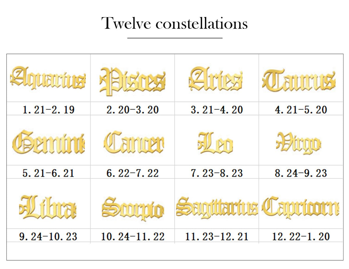 12 Constellations   Bracelet