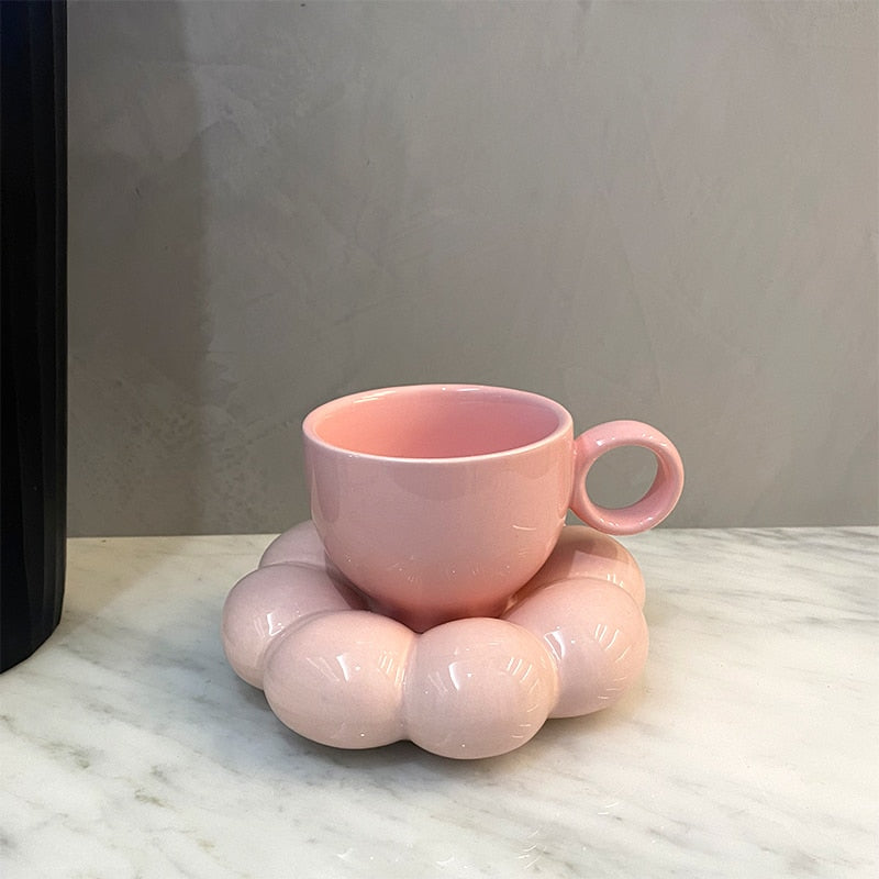 Flower fat coffee cup dish gift box set coffee mugs coffee cups mugs coffee cups mug coffee cup coffee mug
