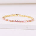 Personalized colored zircon bracelet