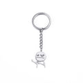 Pendant keychain stainless steel schoolbag keychain car key