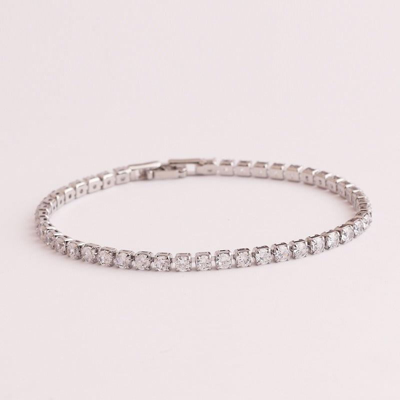 Personalized colored zircon bracelet