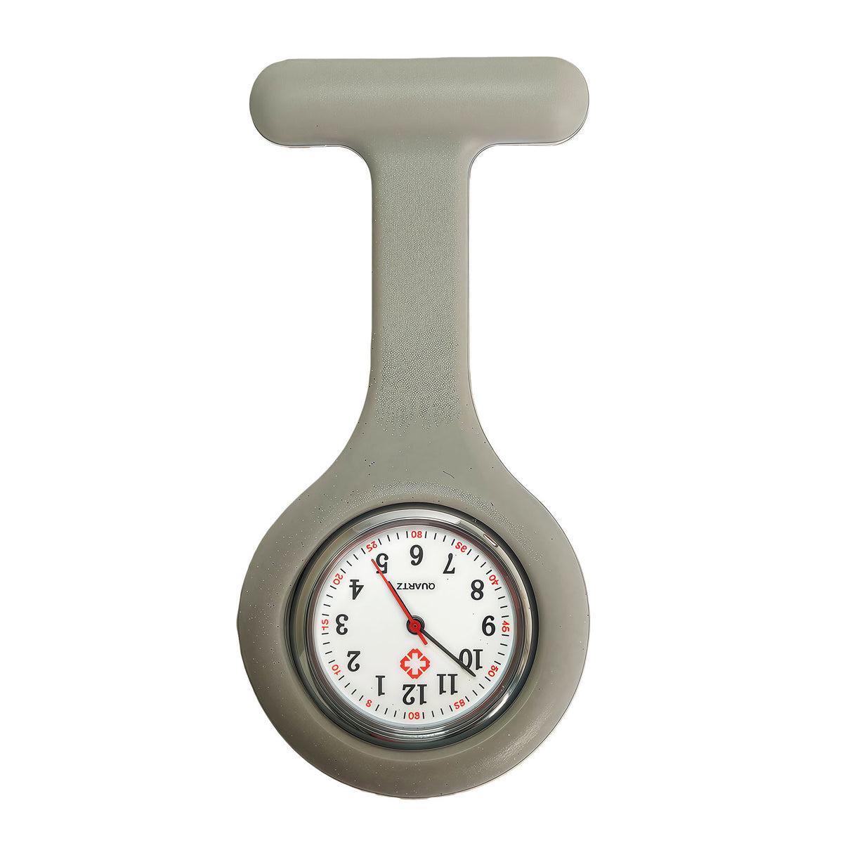 Colorful Silicone Nurse Solid Color Student Exam Pocket Watch Simple Chest Watch Round