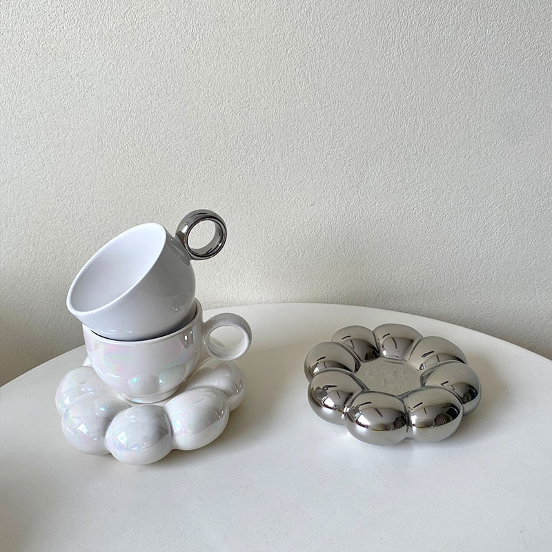 Flower fat coffee cup dish gift box set coffee mugs coffee cups mugs coffee cups mug coffee cup coffee mug