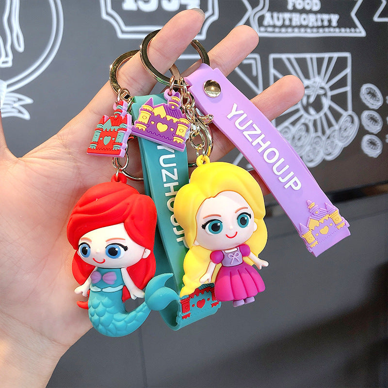 Backpack Unicorn Spaceman Silicone Doll Keychain Pendant