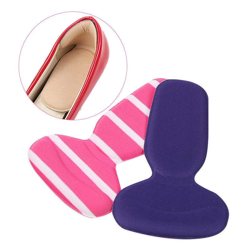 Sponge 2 In 1 Rear Heel Sticker With Half Size Pad, No Heel Sticker, Anti Wear Heel Sticker, High Heel Sticker