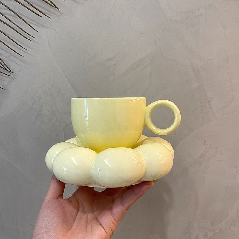 Flower fat coffee cup dish gift box set coffee mugs coffee cups mugs coffee cups mug coffee cup coffee mug
