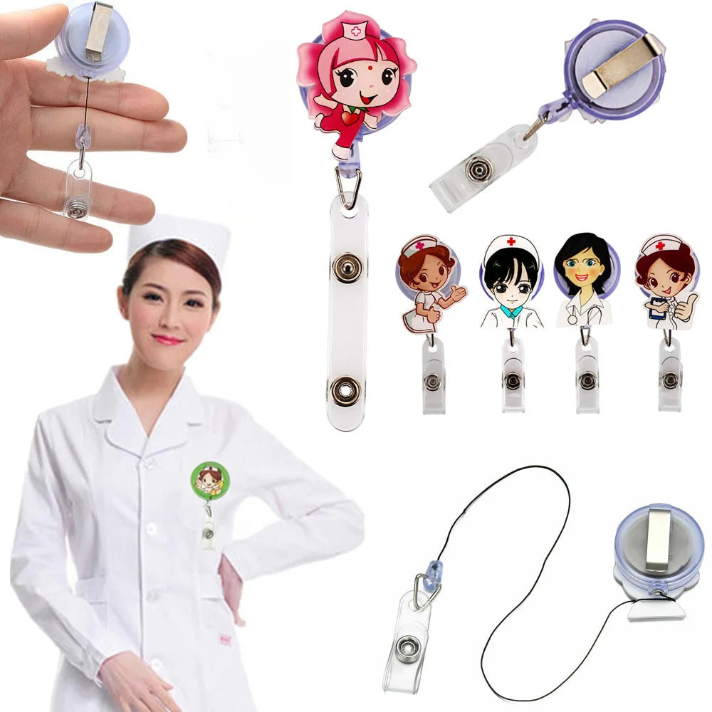 1 PCS Retractable Badge Reel  Keychain