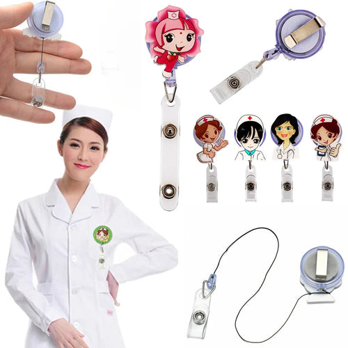 1 PCS Retractable Badge Reel  Keychain
