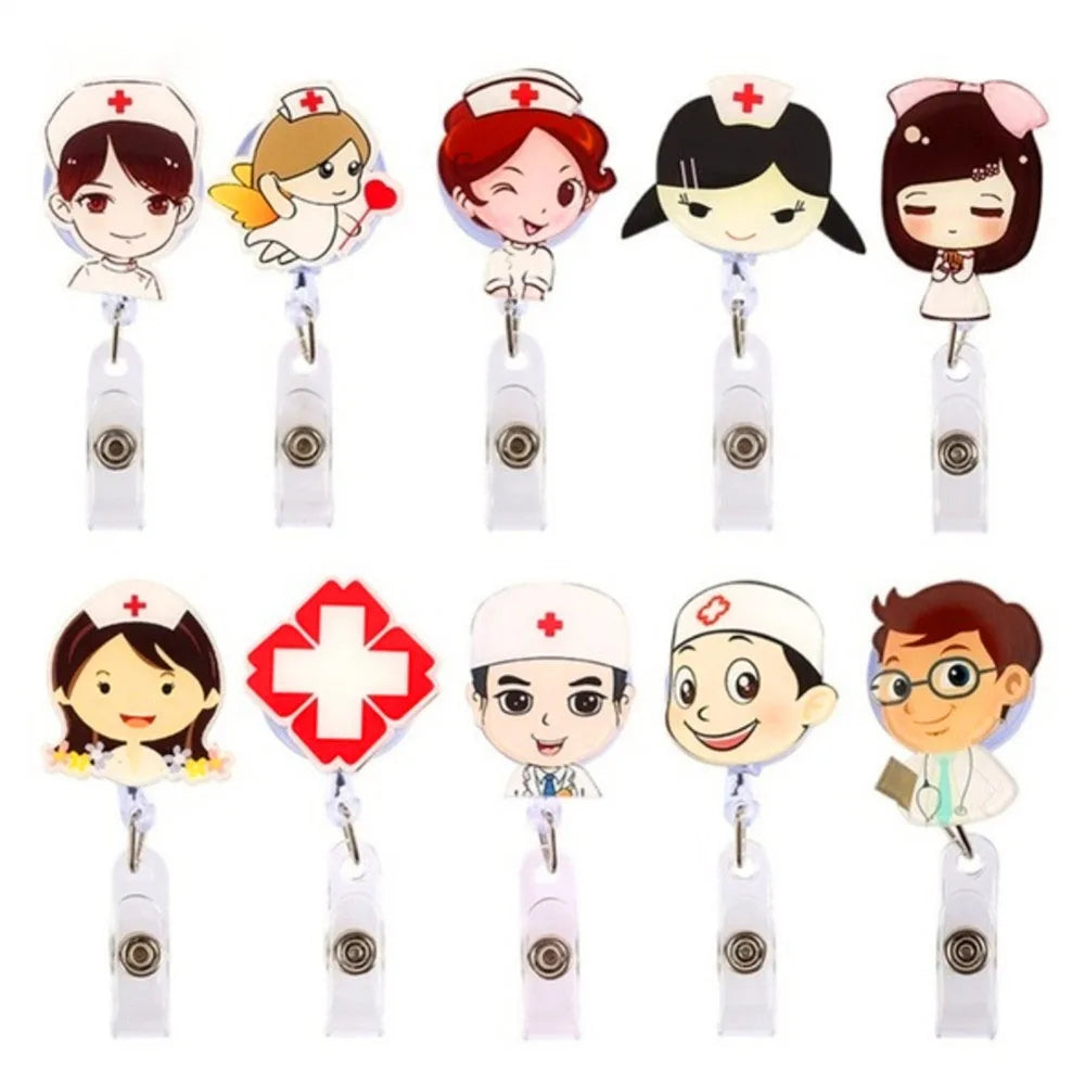 1 PCS Retractable Badge Reel  Keychain