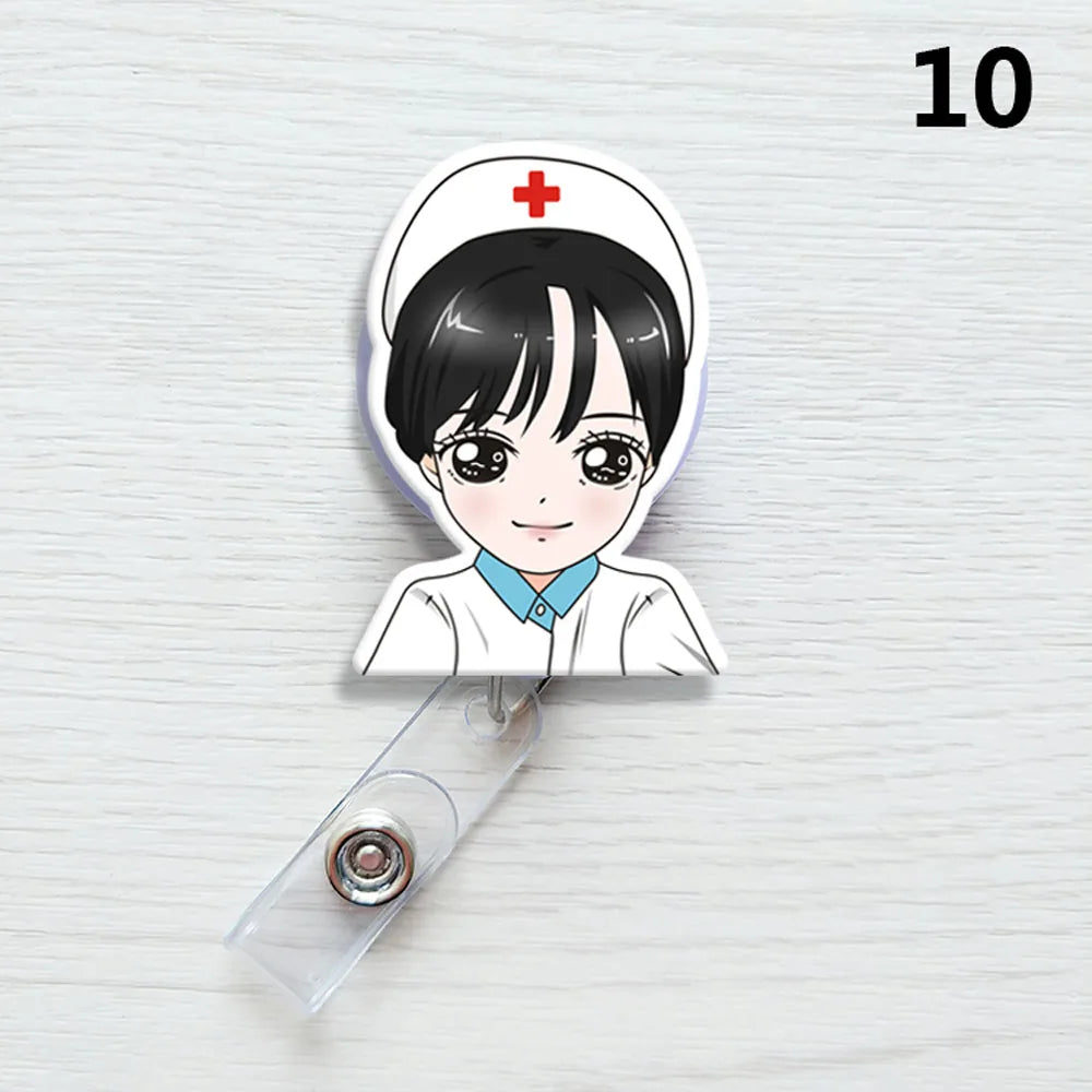 1 PCS Retractable Badge Reel  Keychain
