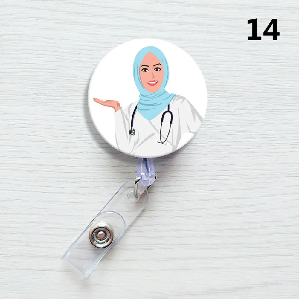 1 PCS Retractable Badge Reel  Keychain