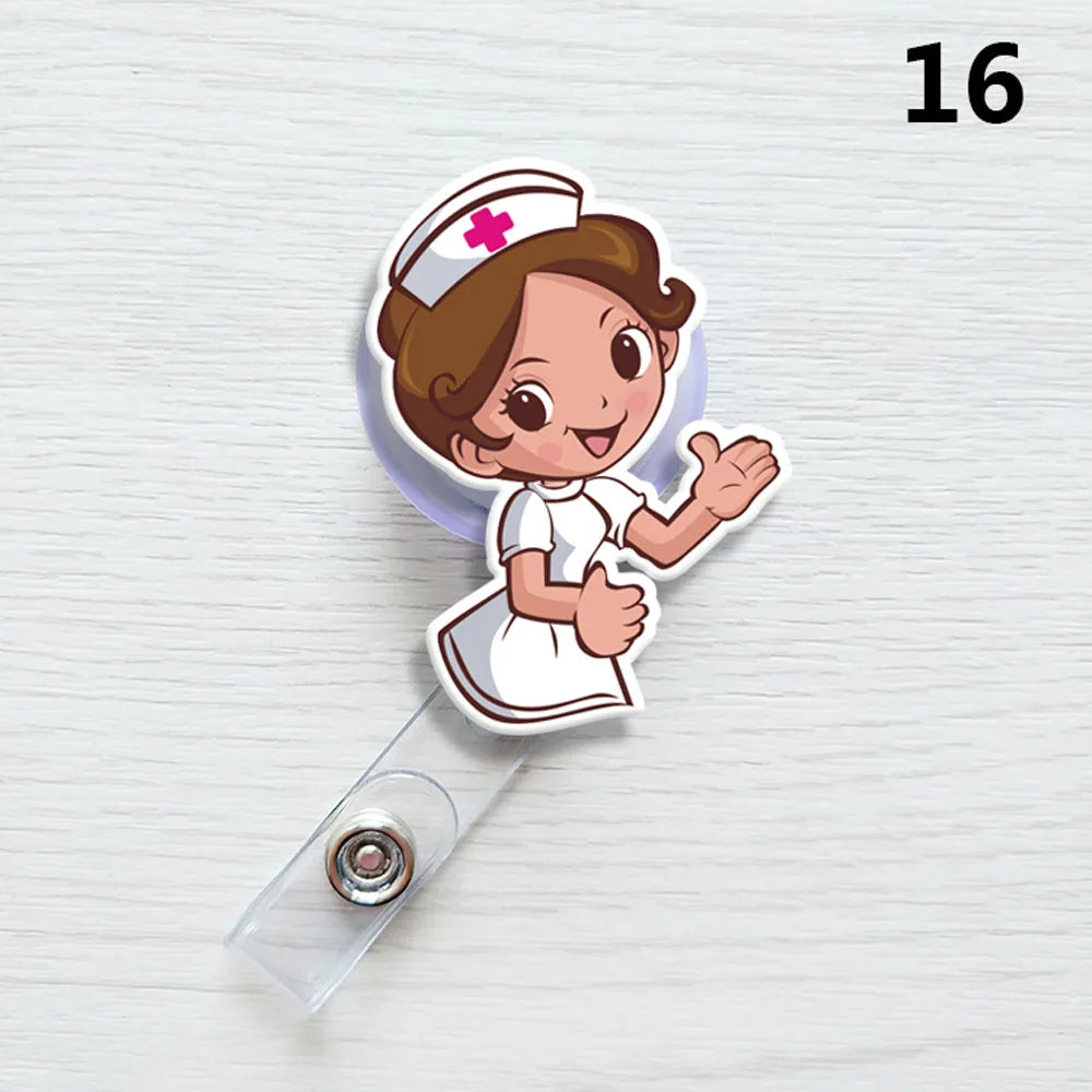 1 PCS Retractable Badge Reel  Keychain