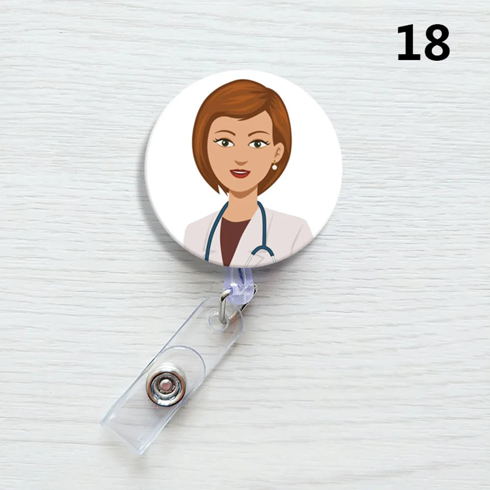 1 PCS Retractable Badge Reel  Keychain