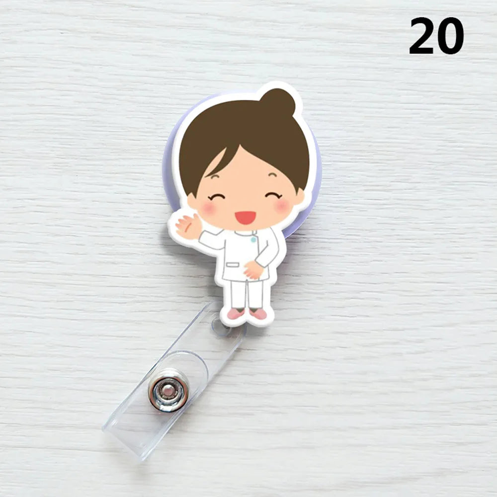 1 PCS Retractable Badge Reel  Keychain