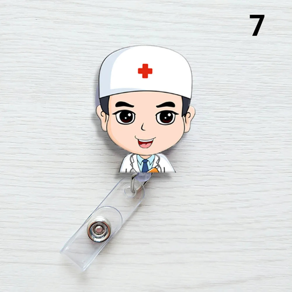 1 PCS Retractable Badge Reel  Keychain