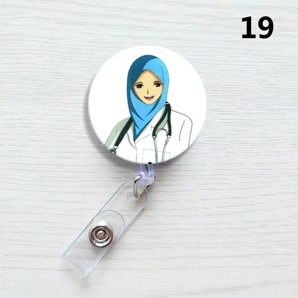 1 PCS Retractable Badge Reel  Keychain
