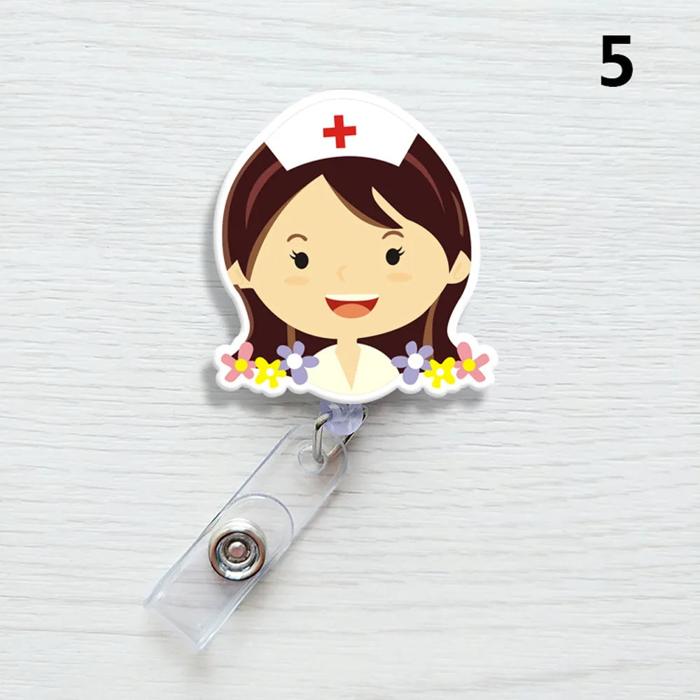 1 PCS Retractable Badge Reel  Keychain