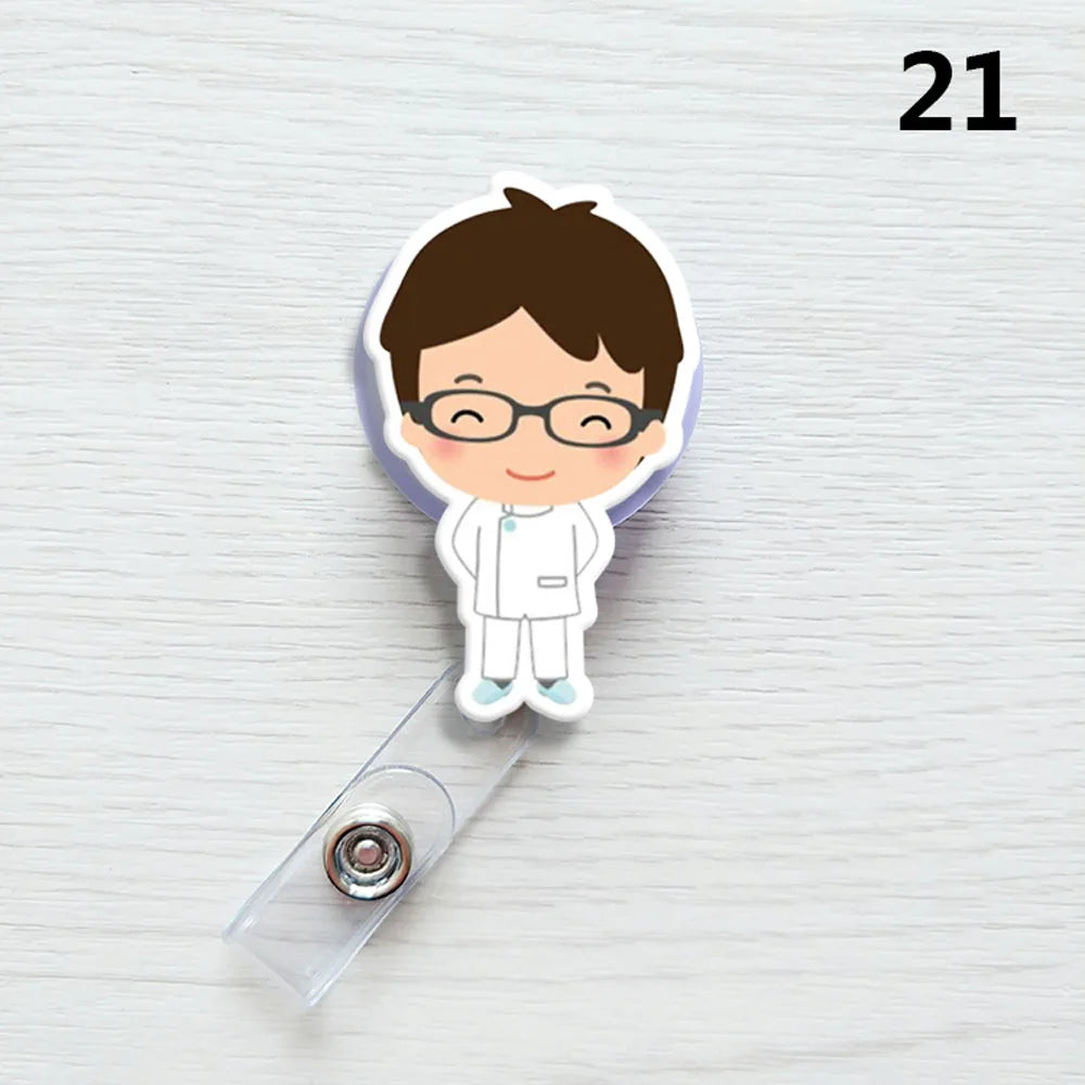 1 PCS Retractable Badge Reel  Keychain