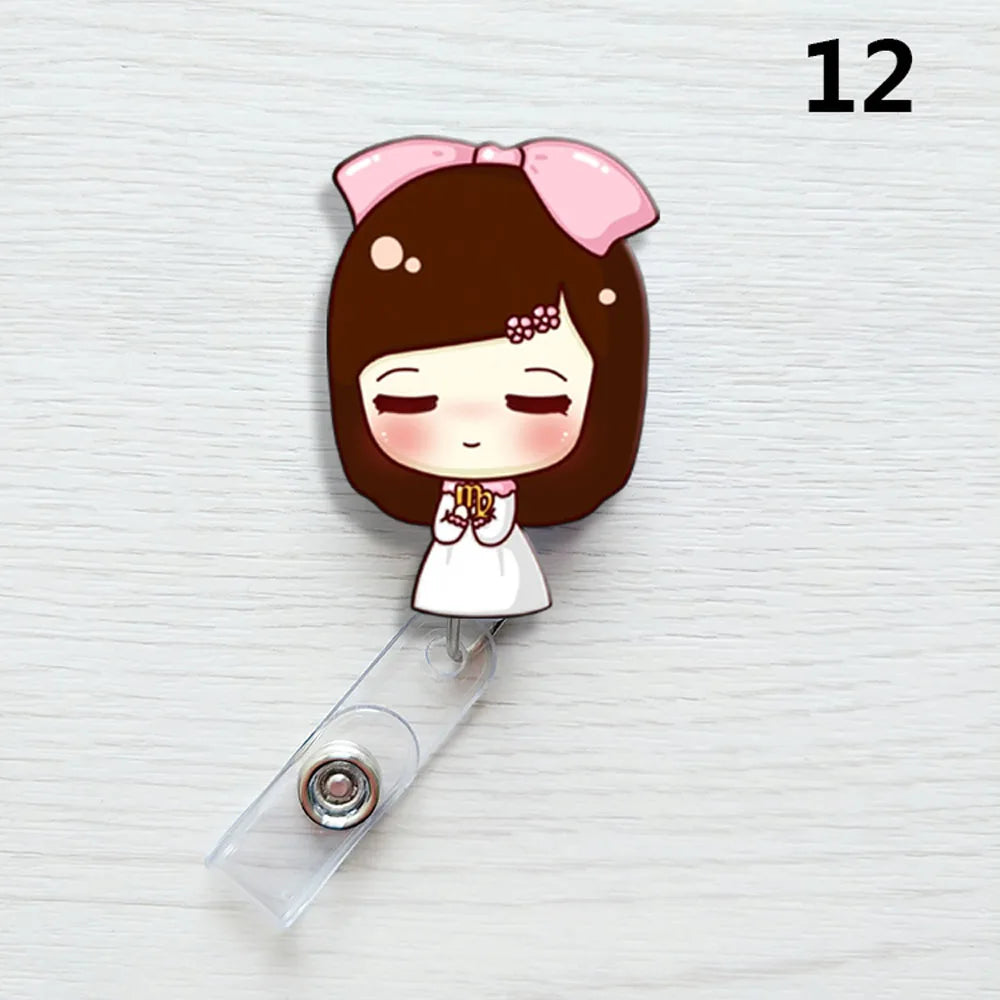 1 PCS Retractable Badge Reel  Keychain