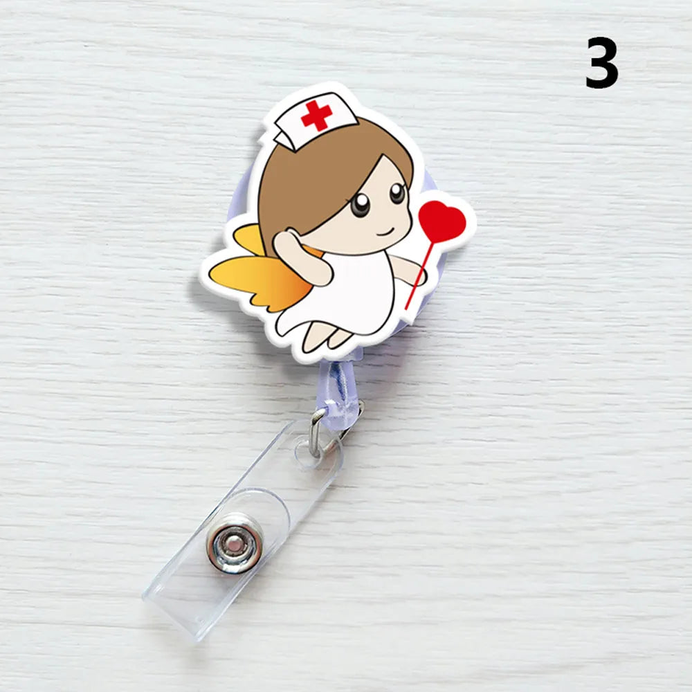 1 PCS Retractable Badge Reel  Keychain