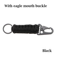 Outdoor Keychain Ring Camping Carabiner Military Paracord Cord Rope Camping Survival Kit Emergency Knot Bottle Opener Key Chain