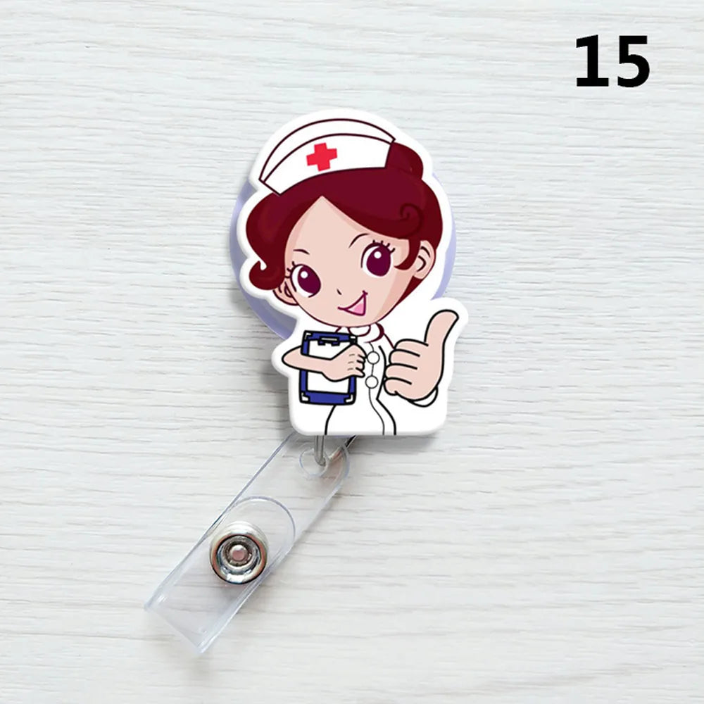 1 PCS Retractable Badge Reel  Keychain