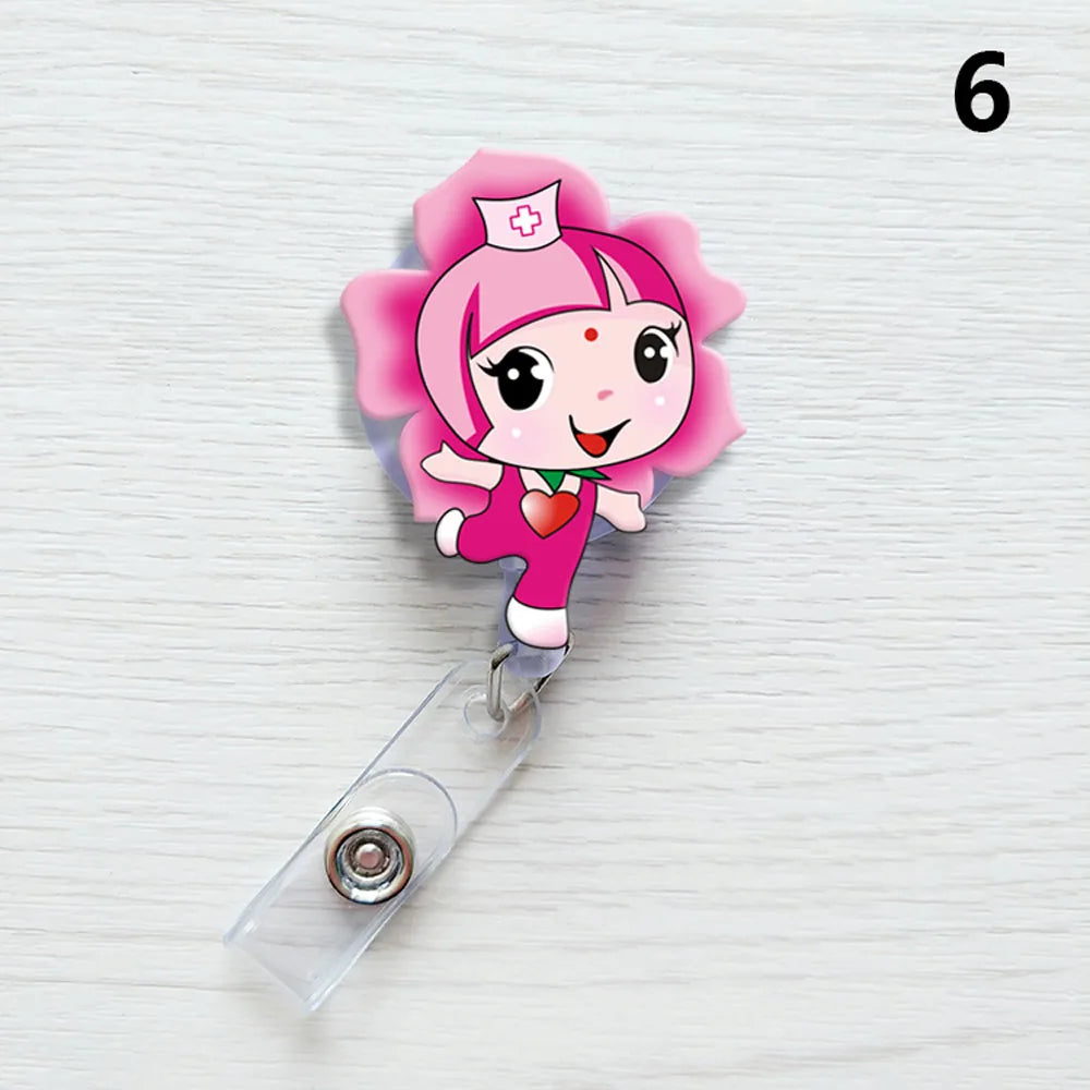 1 PCS Retractable Badge Reel  Keychain