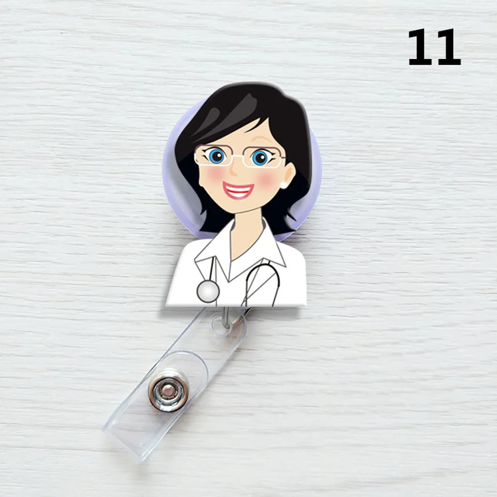 1 PCS Retractable Badge Reel  Keychain