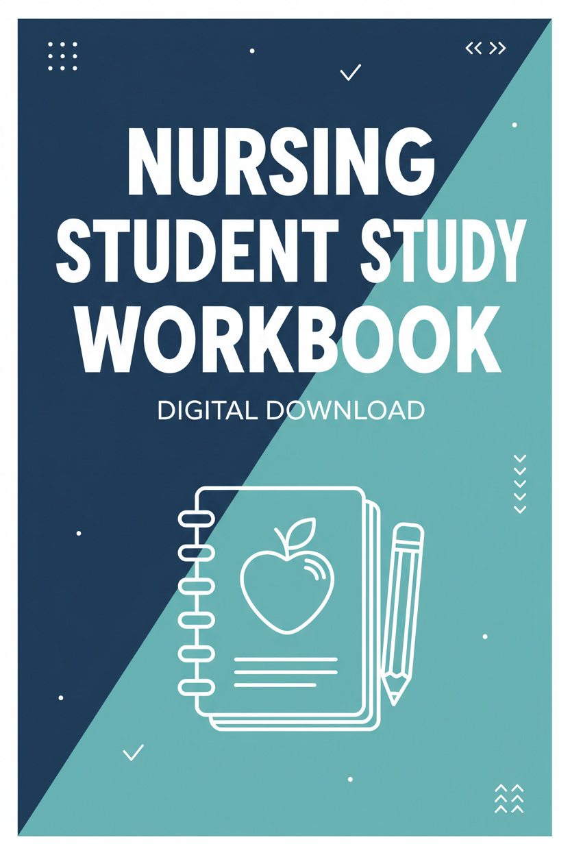 Nursing Student Study Workbook – Digital Download cover